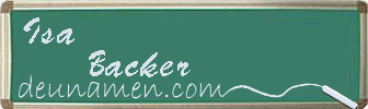 Isa Backer Visitenkarte